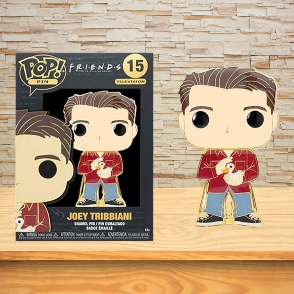 NEW Authentic Funko Pop! Joey Tribbiani Red and Blue Enamel Pin